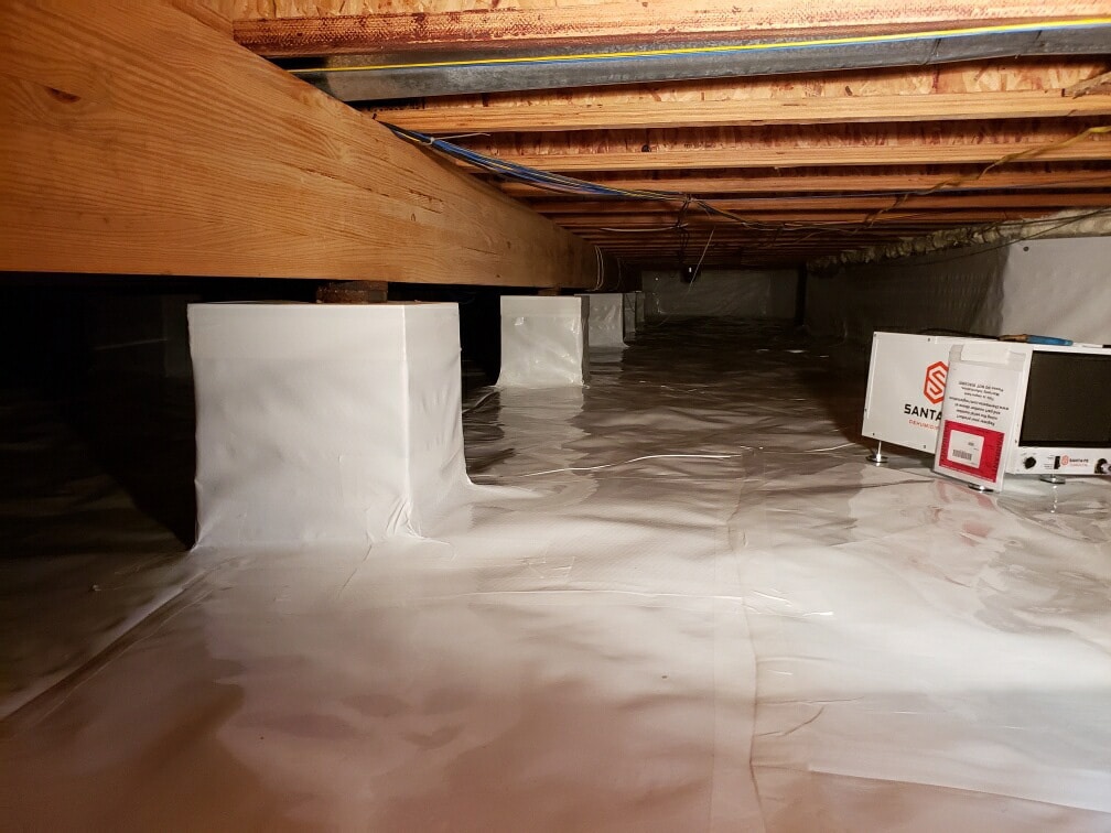 crawl space drainage system