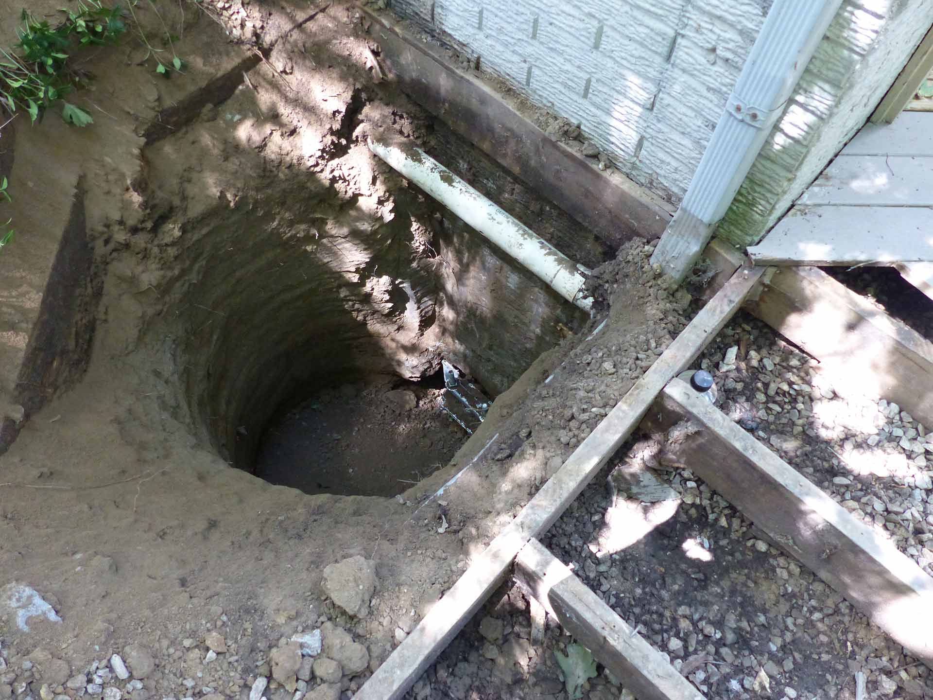 pier inside hole